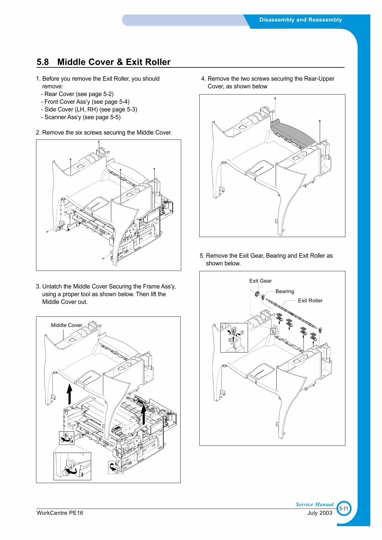 Xerox WorkCentre PE-16 Parts List and Service Manual-3